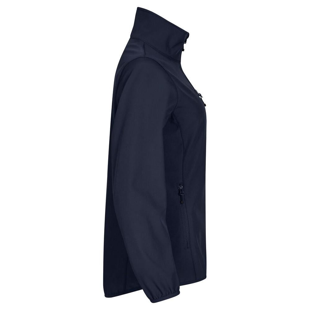 Dark Navy - Side - Clique Womens-Ladies Classic Soft Shell Jacket