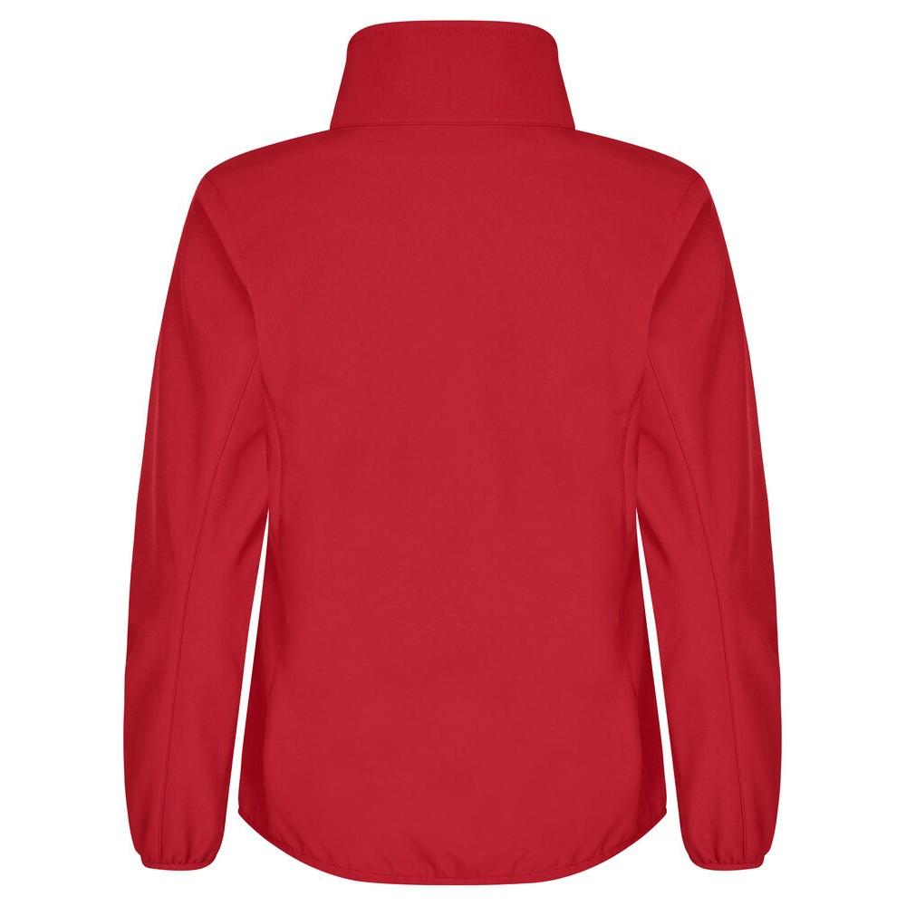Red - Back - Clique Womens-Ladies Classic Soft Shell Jacket