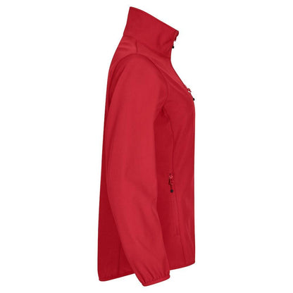 Red - Side - Clique Womens-Ladies Classic Soft Shell Jacket
