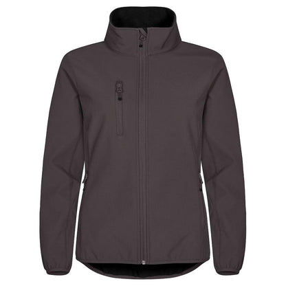 Dark Grey - Front - Clique Womens-Ladies Classic Soft Shell Jacket