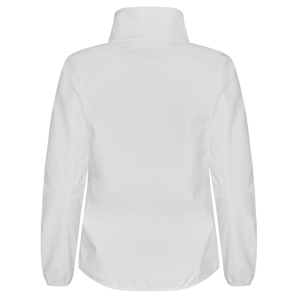 White - Back - Clique Womens-Ladies Classic Soft Shell Jacket