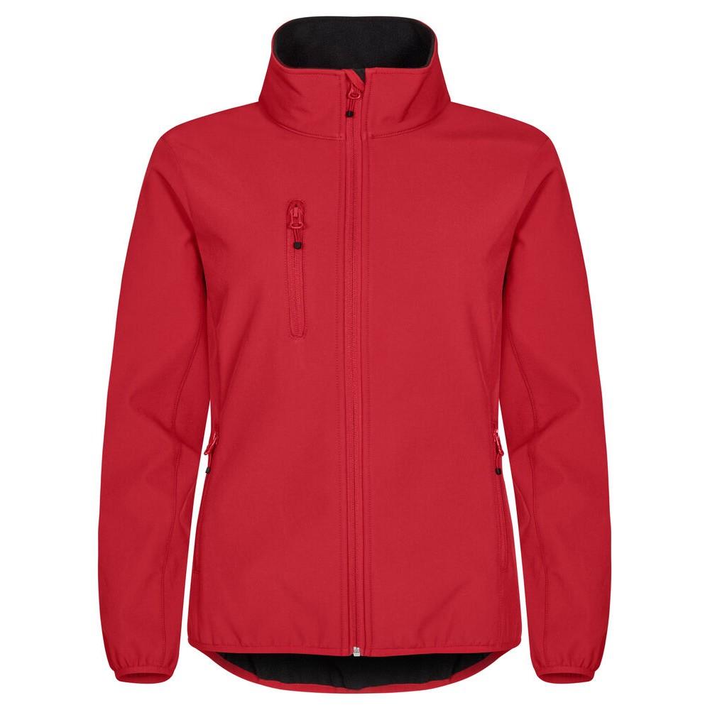 Red - Front - Clique Womens-Ladies Classic Soft Shell Jacket