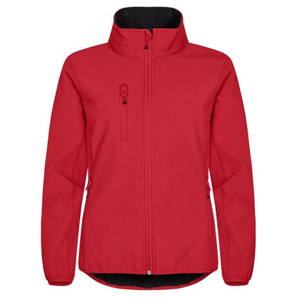 Red - Front - Clique Womens-Ladies Classic Soft Shell Jacket