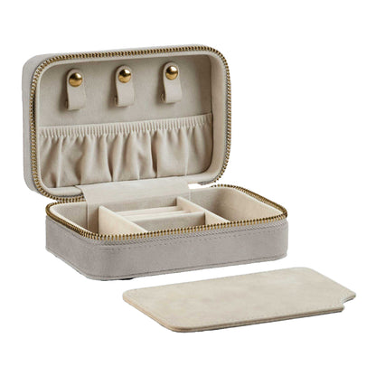 Moonstone - Front - Bagbase Velvet Travel Jewellery Box