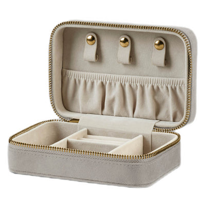 Moonstone - Back - Bagbase Velvet Travel Jewellery Box