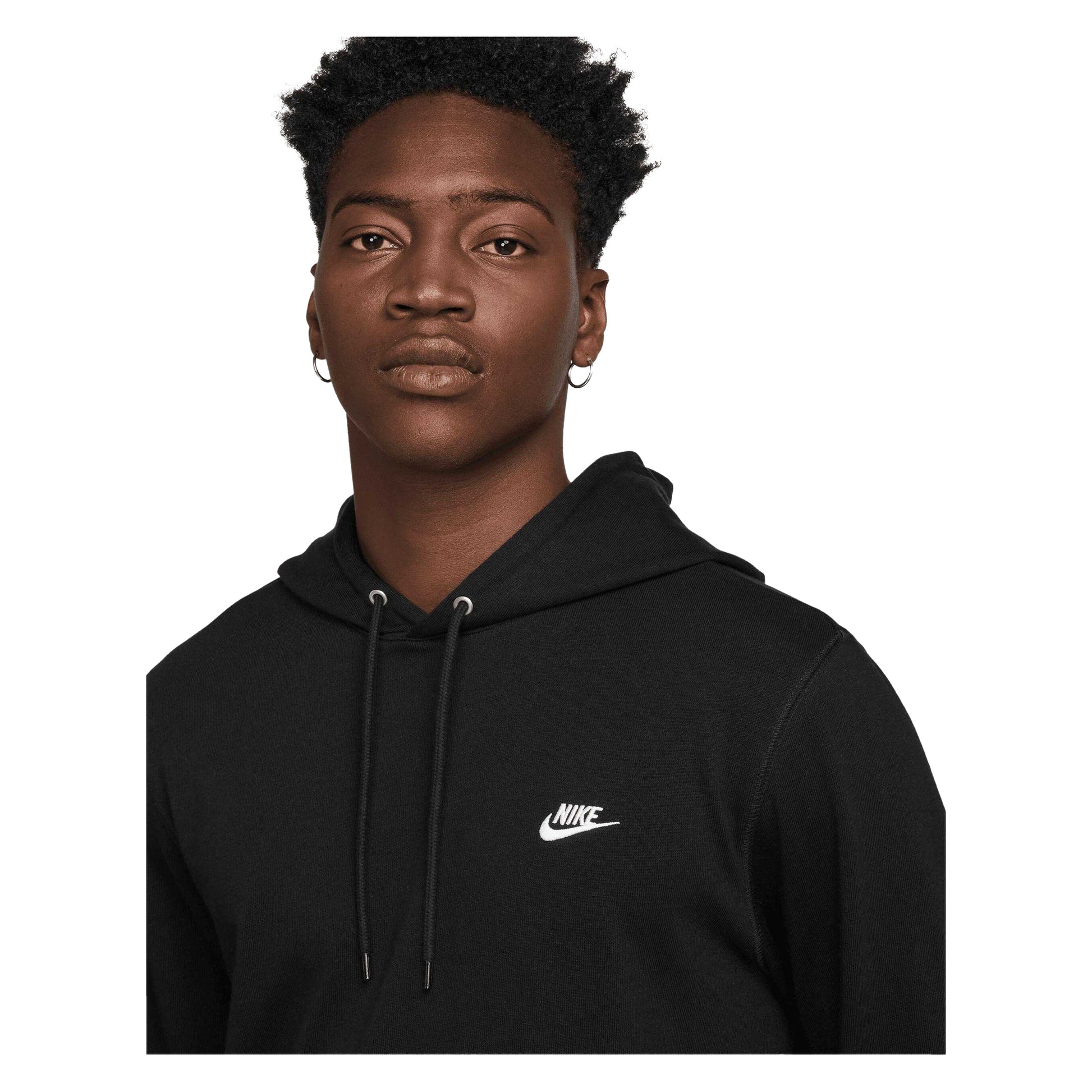 Black-White - Side - Nike Golf Unisex Adult Club Knitted Hoodie