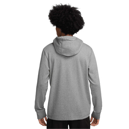Dark Grey Heather-White - Back - Nike Golf Unisex Adult Club Knitted Hoodie