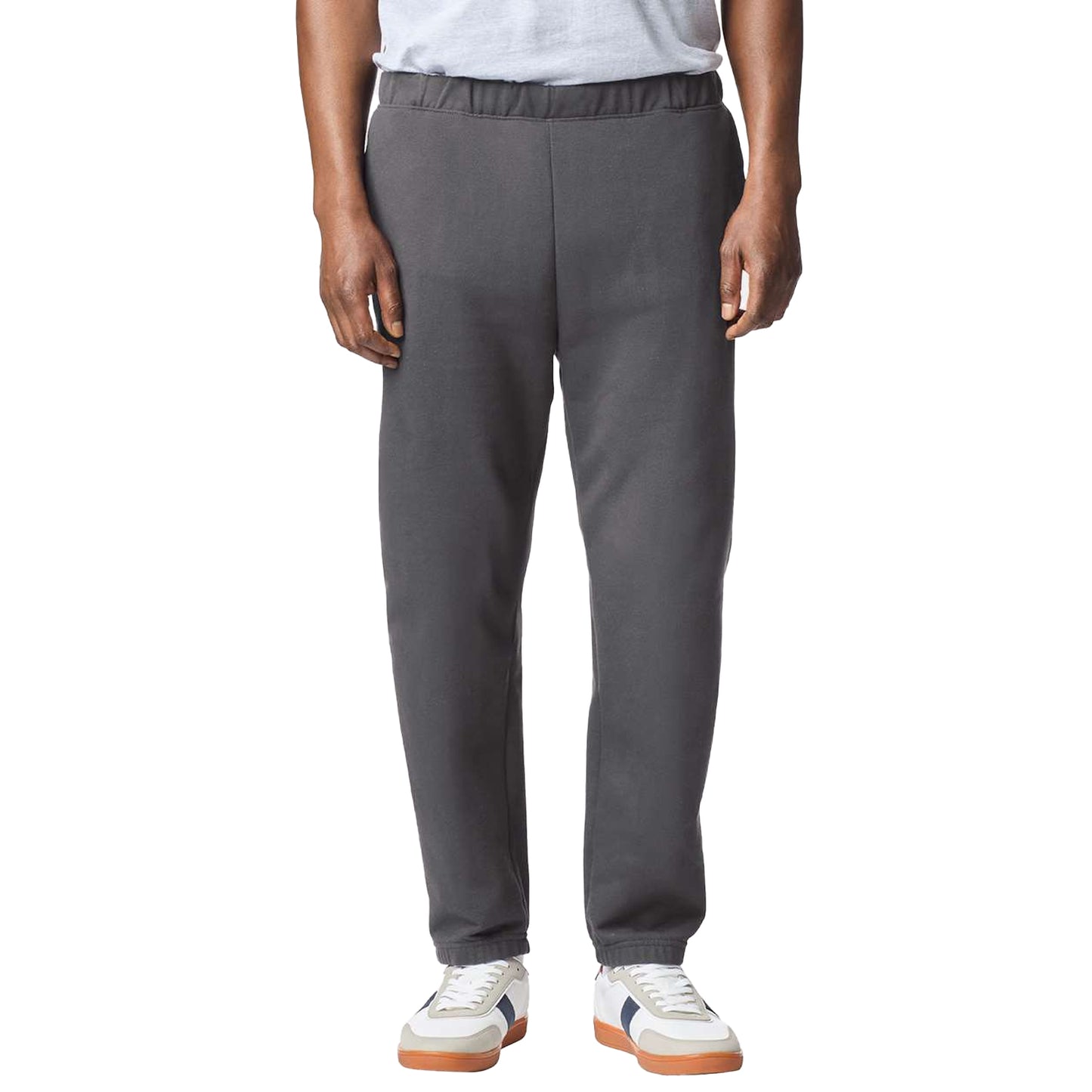 Charcoal - Side - Gildan Mens Softstyle Midweight Sweatpants