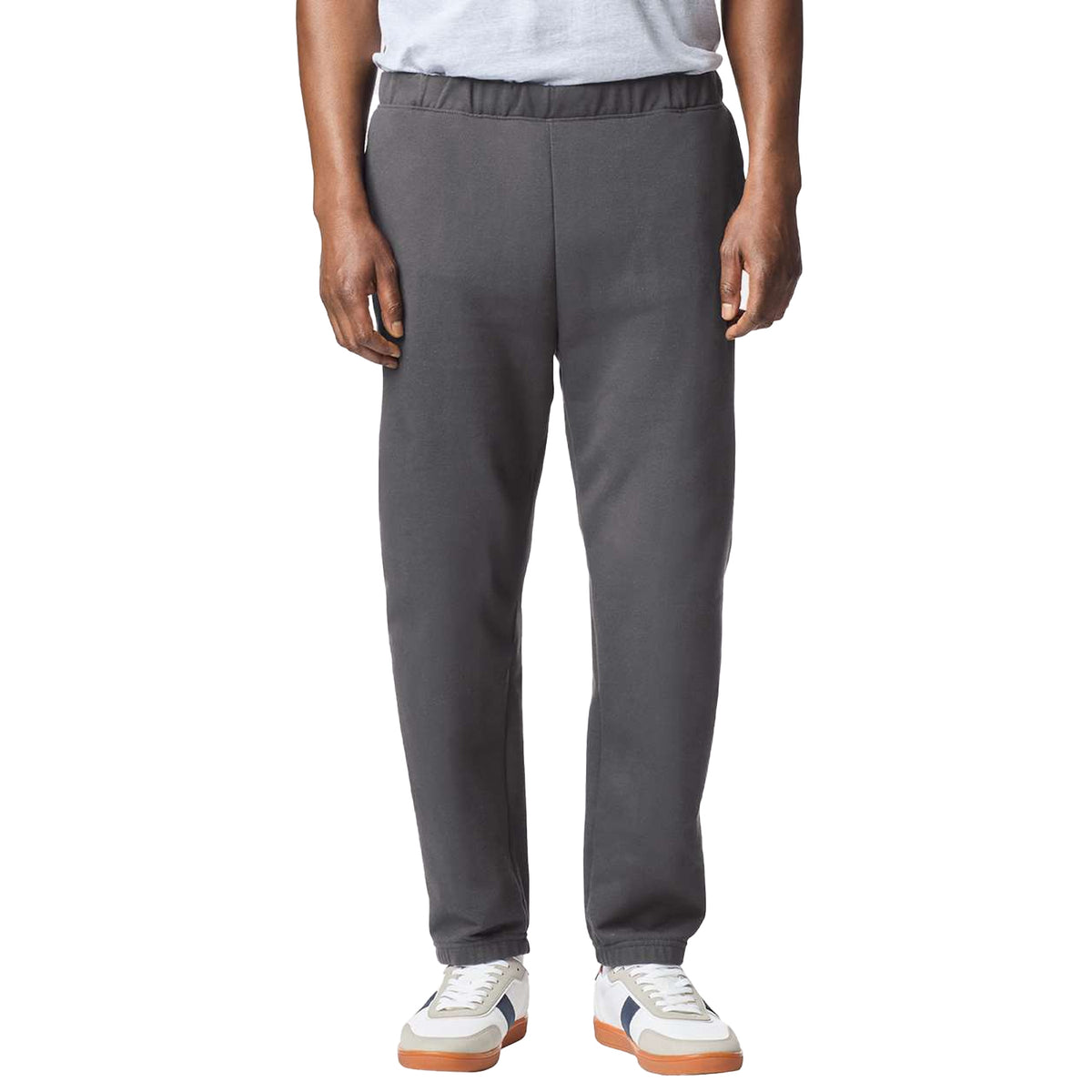 Charcoal - Side - Gildan Mens Softstyle Midweight Sweatpants