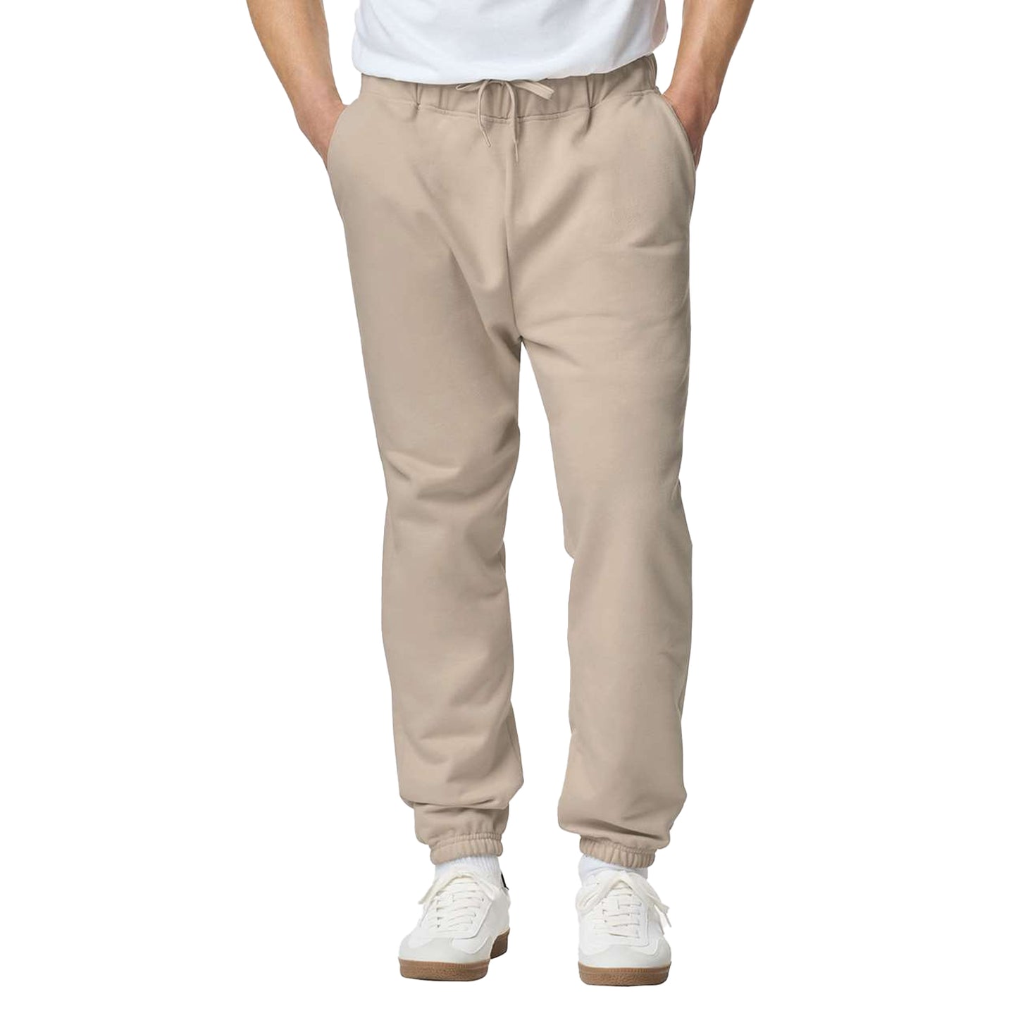 Sand - Side - Gildan Mens Softstyle Midweight Sweatpants