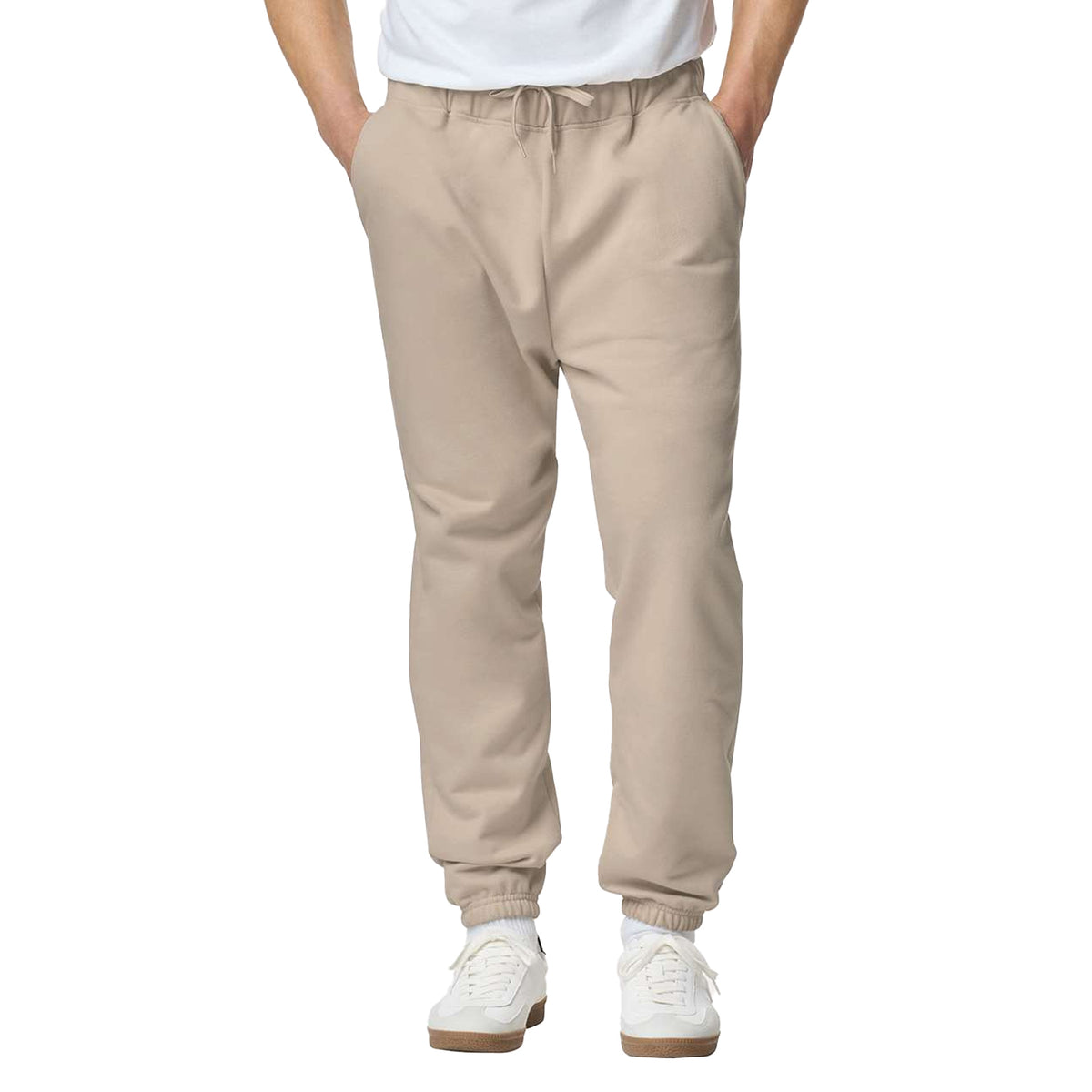 Sand - Side - Gildan Mens Softstyle Midweight Sweatpants
