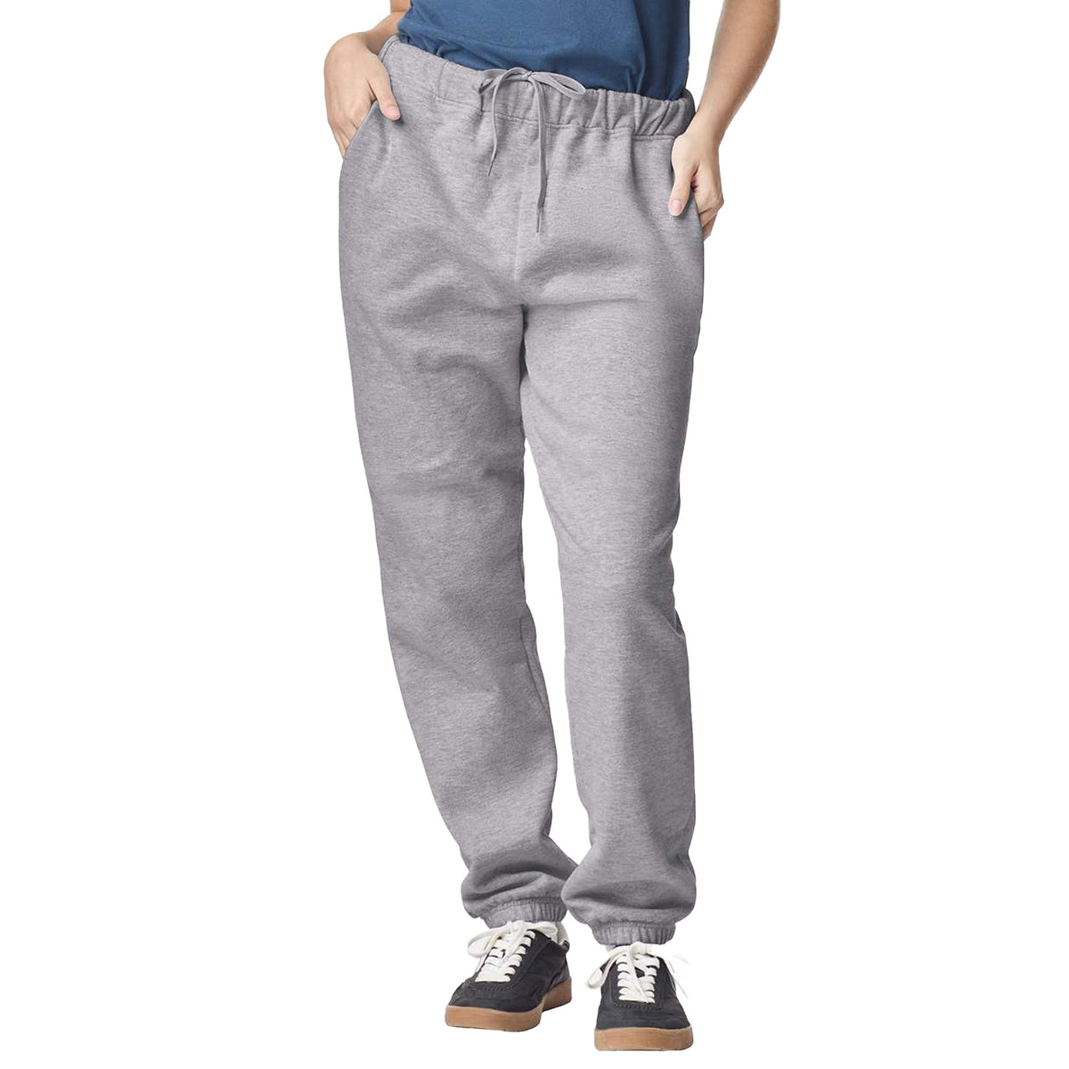 Sport Grey - Side - Gildan Mens Softstyle Midweight Sweatpants