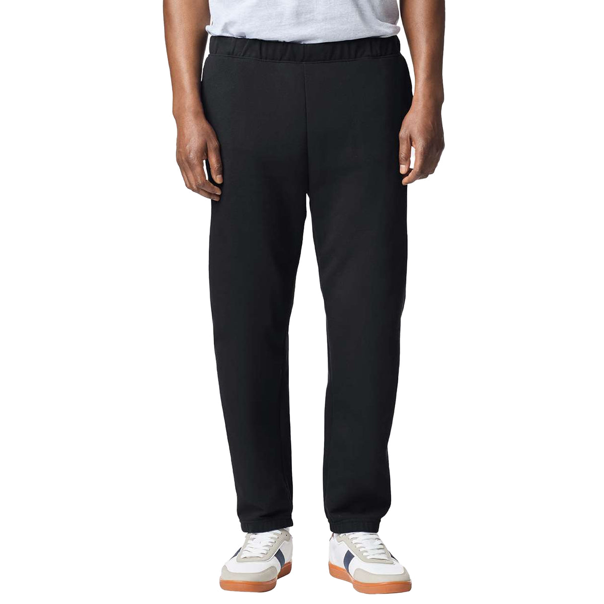Black - Side - Gildan Mens Softstyle Midweight Sweatpants