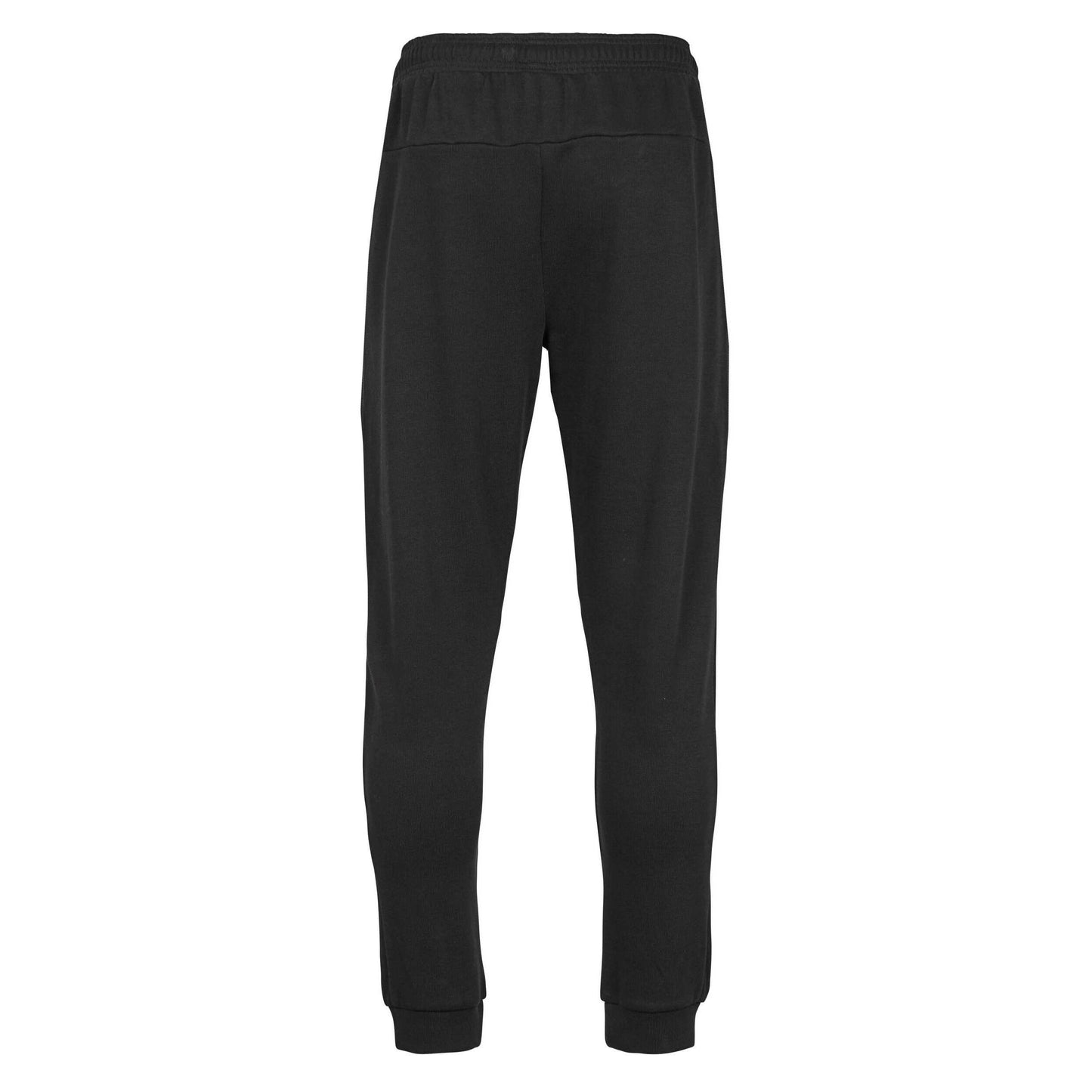 Black - Back - Tee Jays Unisex Adult Ribbed Interlock Jogging Bottoms