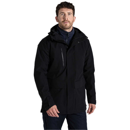 Black - Side - Craghoppers Unisex Adult Kiwi Pro Long Stretch Jacket