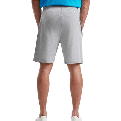 Heather Grey - Side - Fruit of the Loom Mens Iconic Jersey Shorts