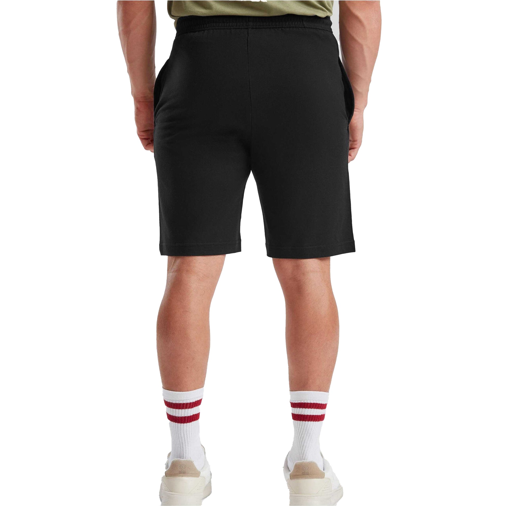 Black - Lifestyle - Fruit of the Loom Mens Iconic Jersey Shorts