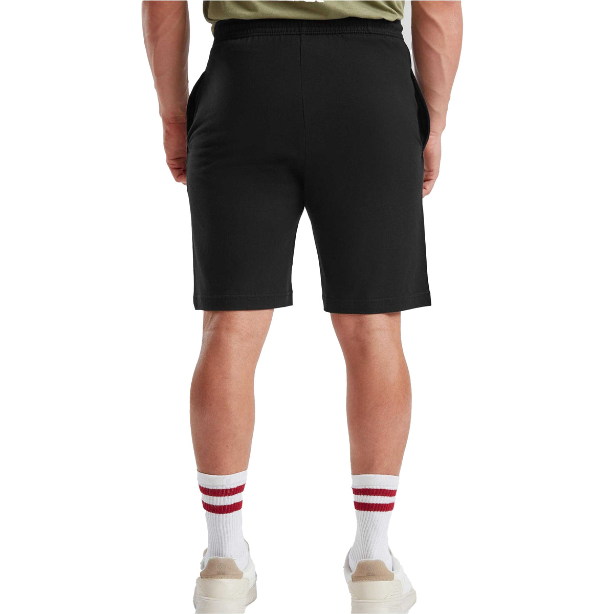 Black - Lifestyle - Fruit of the Loom Mens Iconic Jersey Shorts