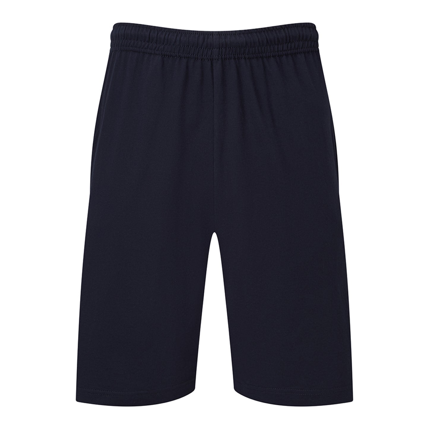 Deep Navy - Front - Fruit of the Loom Mens Iconic Jersey Shorts
