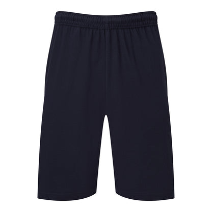 Deep Navy - Front - Fruit of the Loom Mens Iconic Jersey Shorts