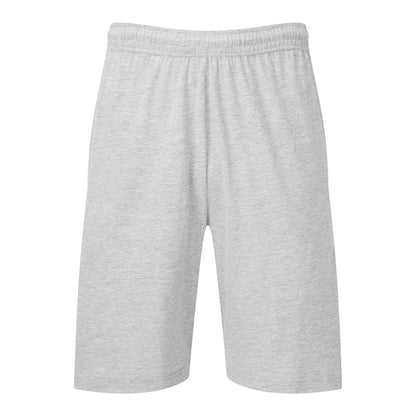 Heather Grey - Front - Fruit of the Loom Mens Iconic Jersey Shorts