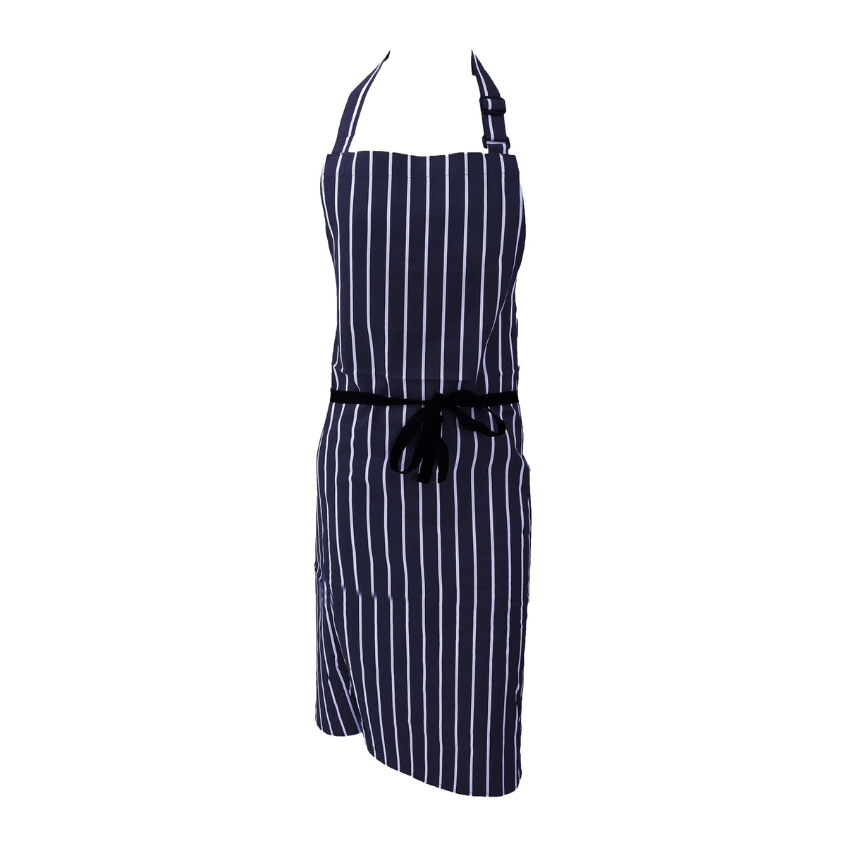 Navy-White - Front - Dennys Butcher Stripe Woven Apron