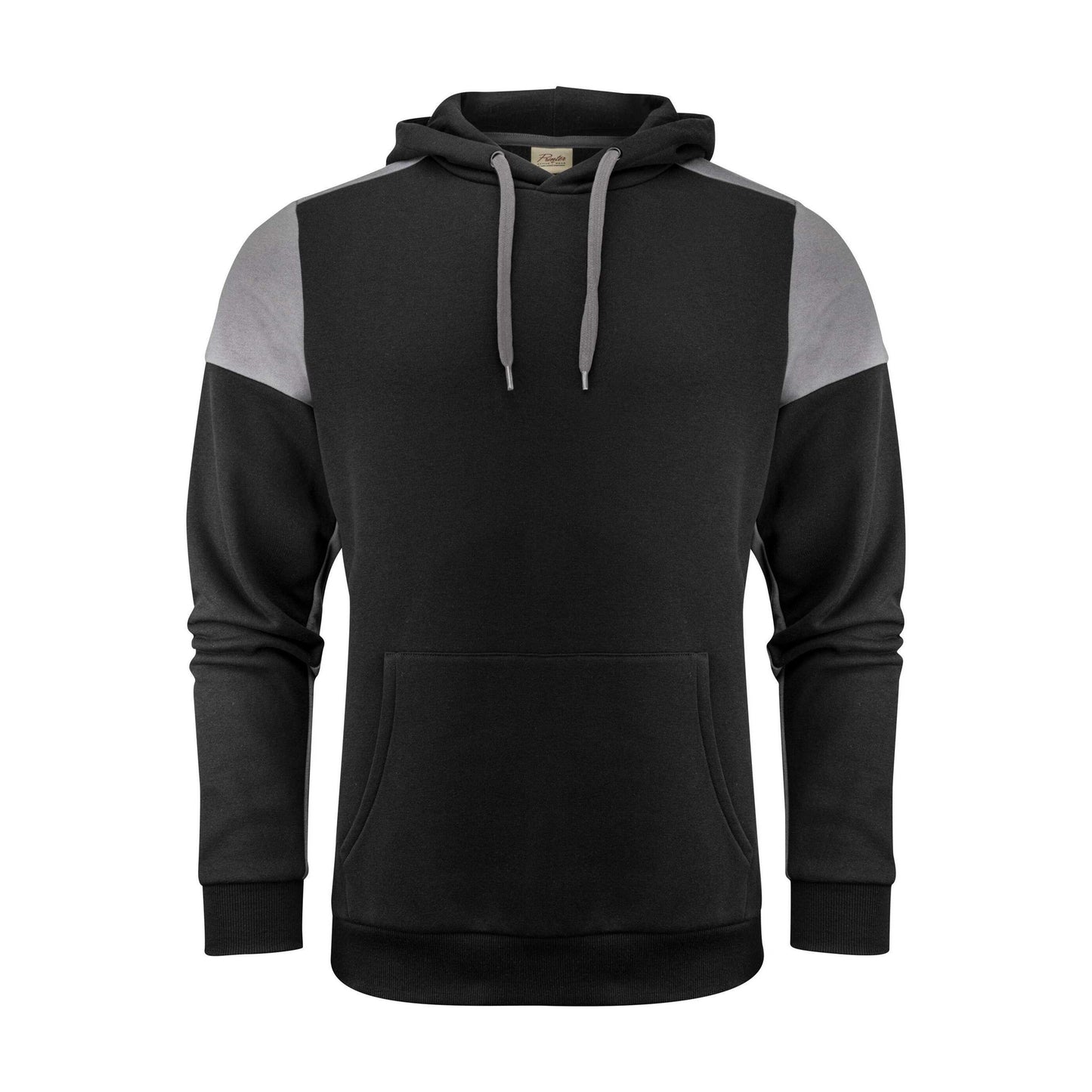 Black-Anthracite - Front - Printer PRIME Mens Hoodie