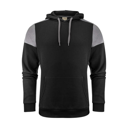 Black-Anthracite - Front - Printer PRIME Mens Hoodie