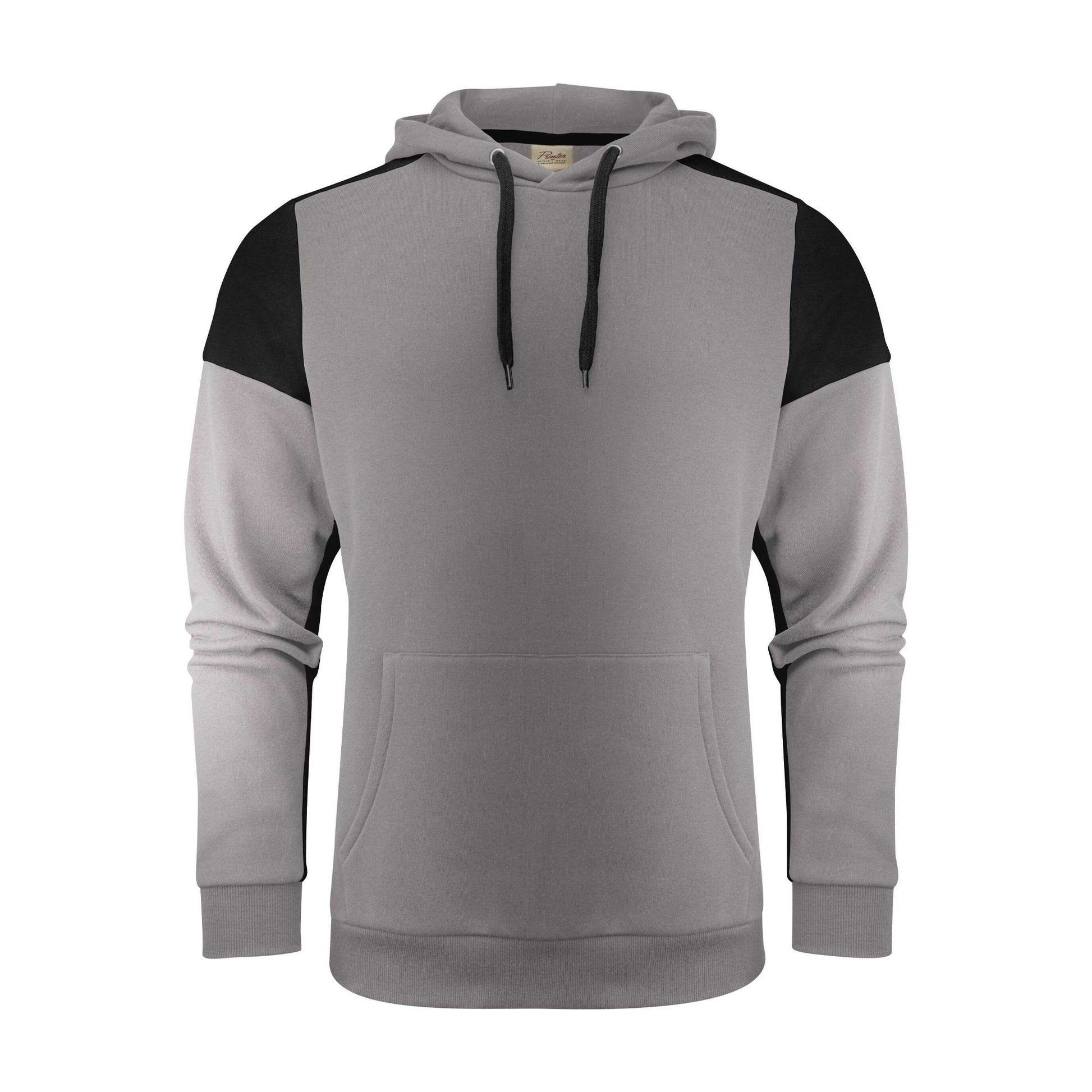 Anthracite-Black - Front - Printer PRIME Mens Hoodie