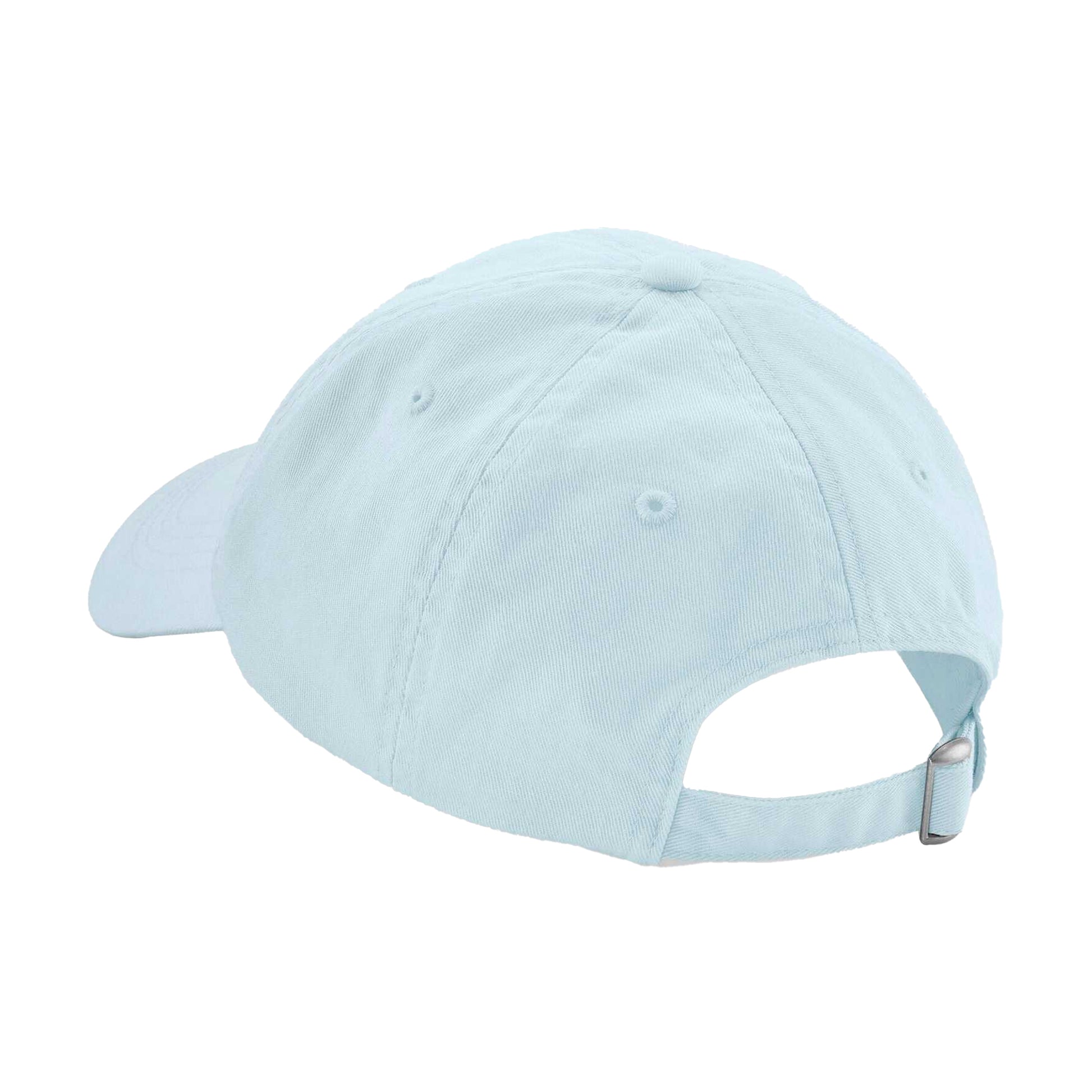 Pastel Blue - Back - Beechfield Childrens-Kids 6 Panel Low Profile Baseball Cap