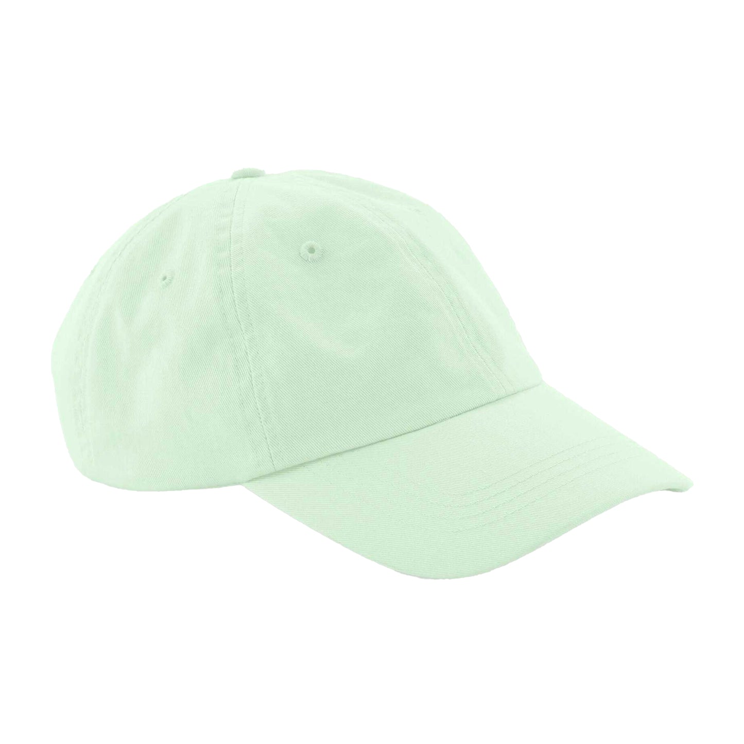 Pastel Mint - Side - Beechfield Childrens-Kids 6 Panel Low Profile Baseball Cap