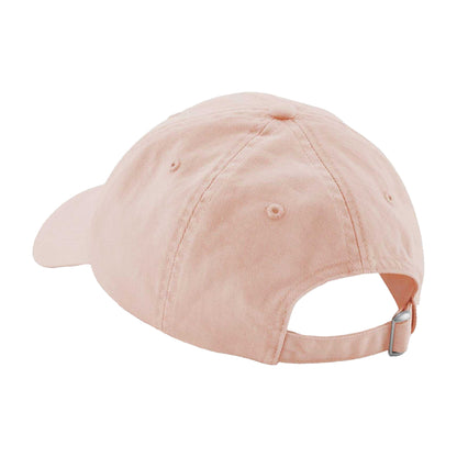 Peach - Back - Beechfield Childrens-Kids 6 Panel Low Profile Baseball Cap