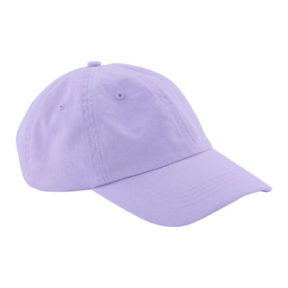 Lavender - Side - Beechfield Childrens-Kids 6 Panel Low Profile Baseball Cap