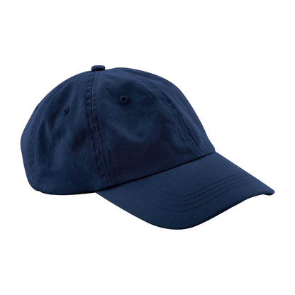 Navy - Side - Beechfield Childrens-Kids 6 Panel Low Profile Baseball Cap
