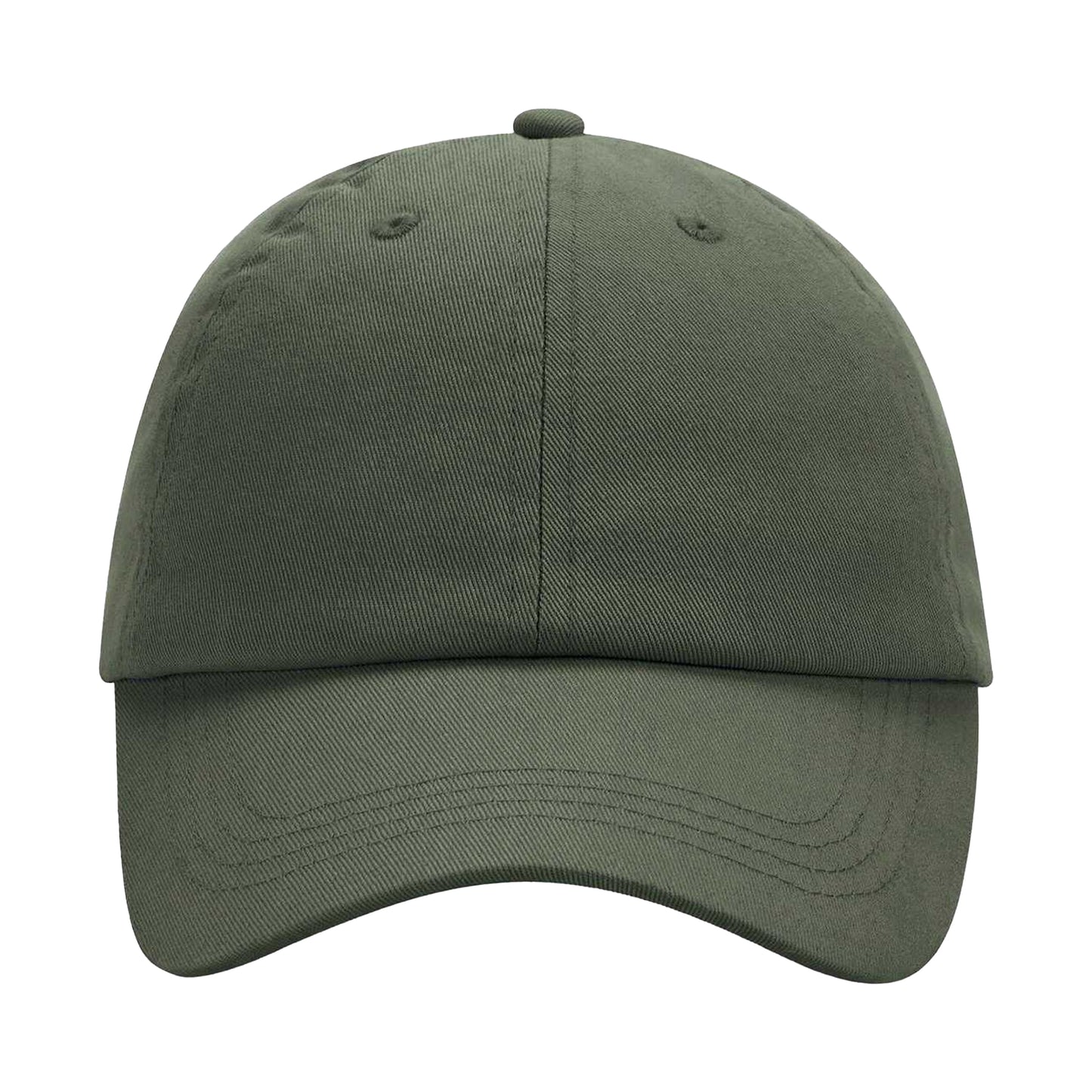Olive Green - Front - Beechfield Childrens-Kids 6 Panel Low Profile Baseball Cap