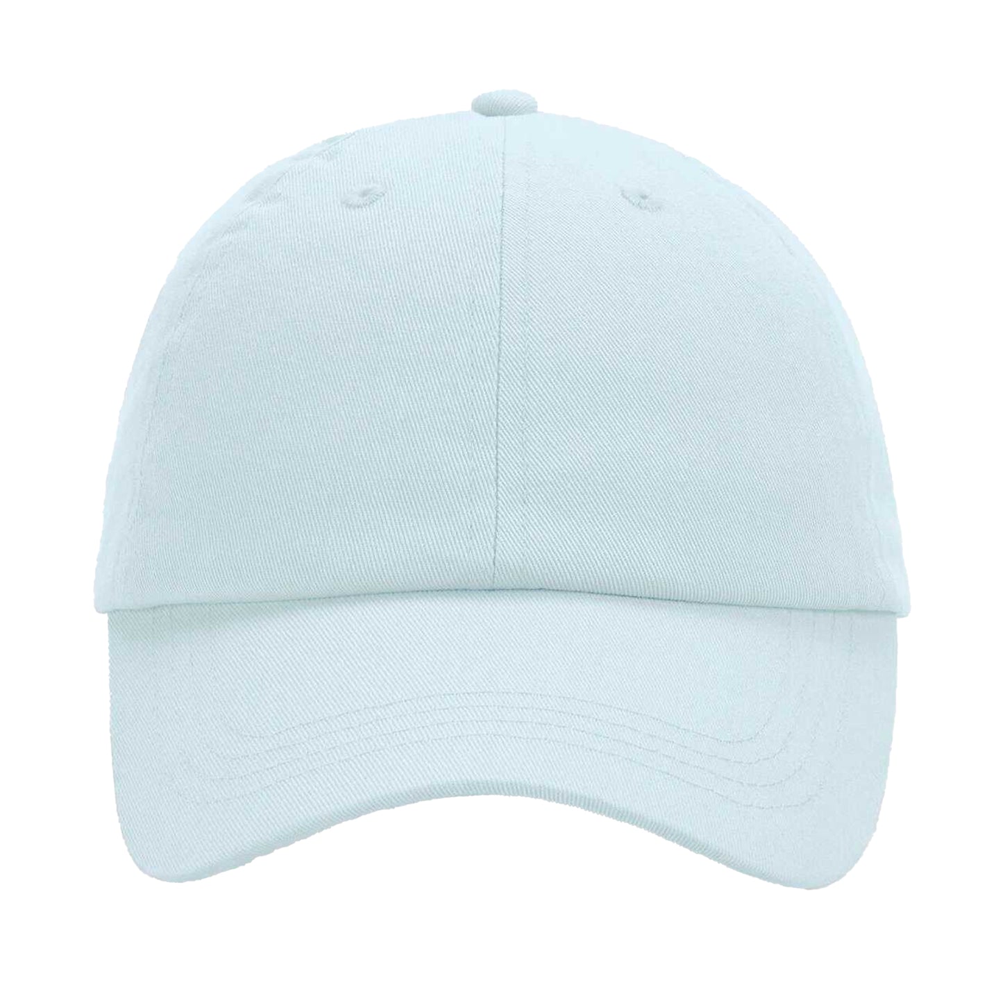 Pastel Blue - Front - Beechfield Childrens-Kids 6 Panel Low Profile Baseball Cap