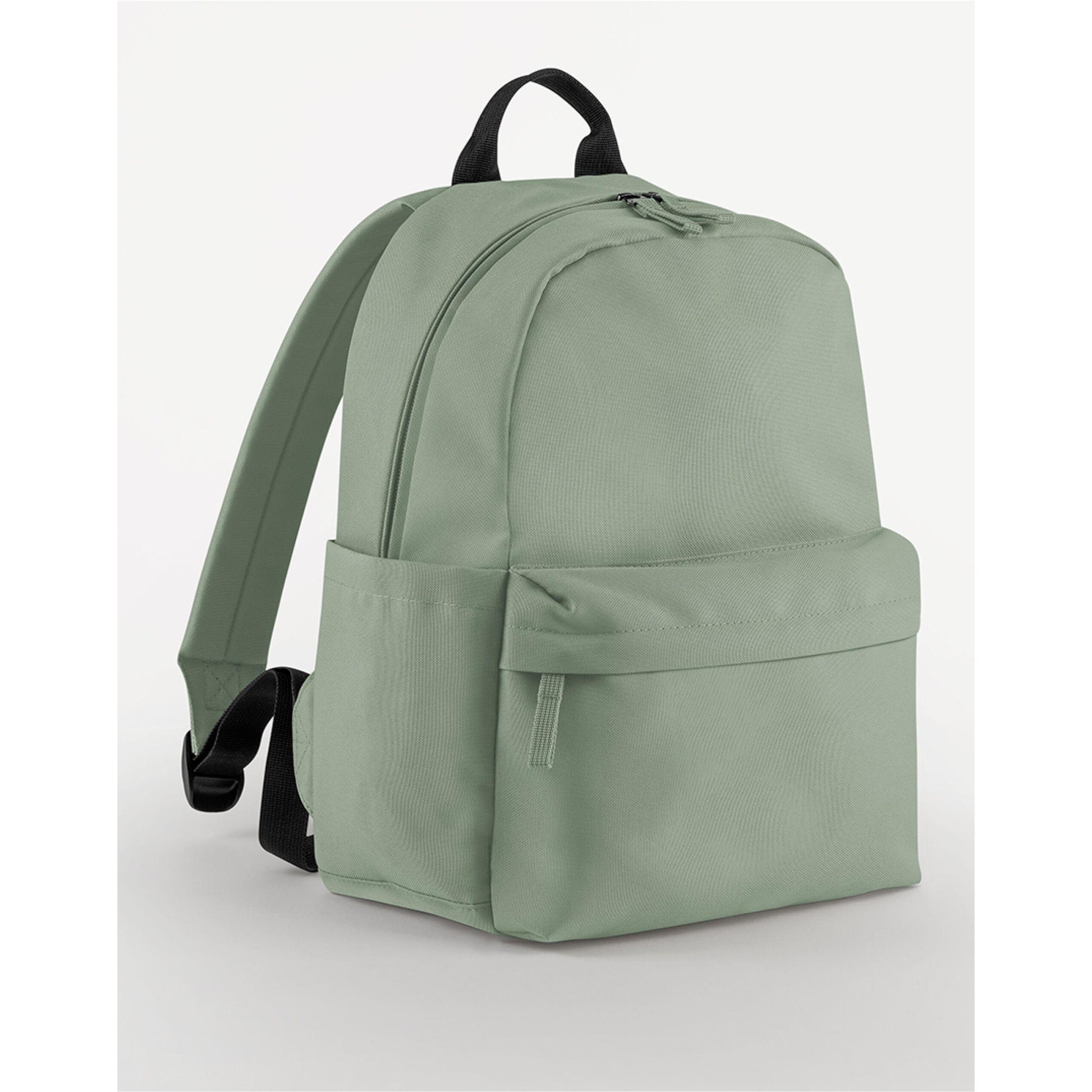 Dusty Green - Back - Bagbase Premium Mini Recycled Backpack