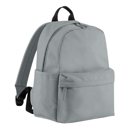 Pure Grey - Front - Bagbase Premium Mini Recycled Backpack