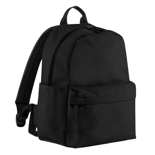 Black - Front - Bagbase Premium Mini Recycled Backpack