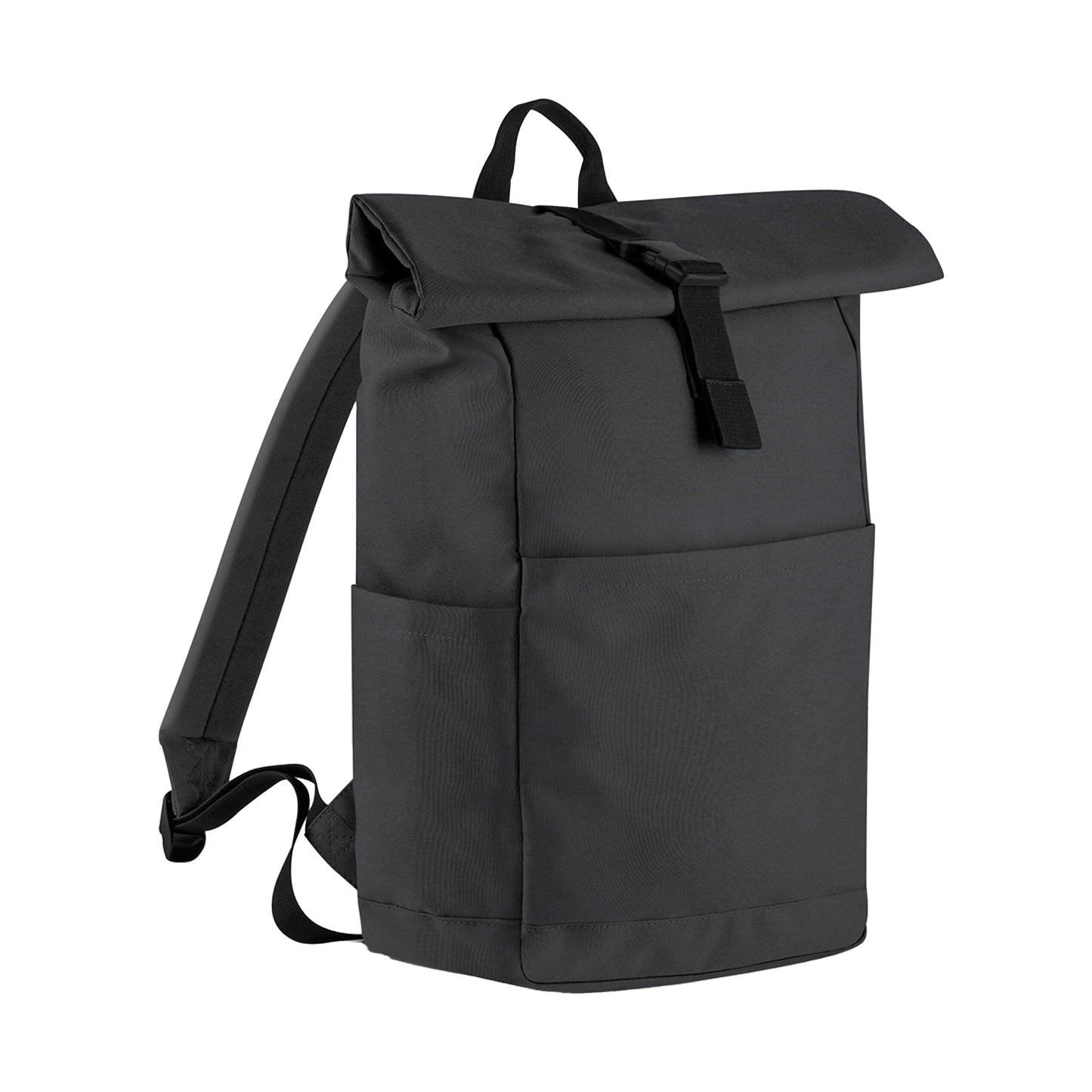 Graphite Grey - Front - Bagbase Premium Roll Top Recycled Backpack