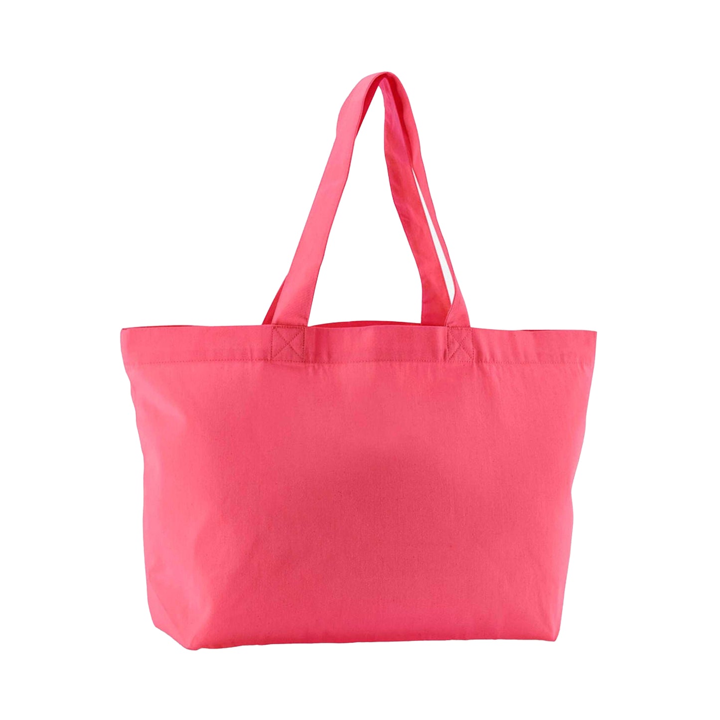 Raspberry Pink - Front - Westford Mill EarthAware Twill Organic Tote Bag