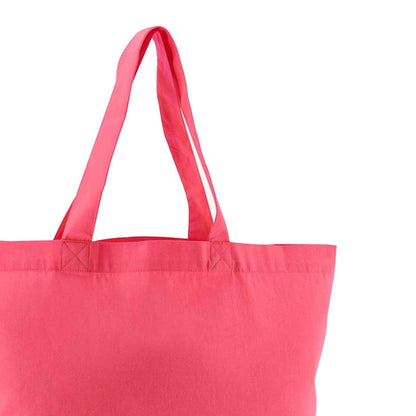 Raspberry Pink - Back - Westford Mill EarthAware Twill Organic Tote Bag