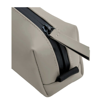 Clay - Side - Bagbase Matte PU Mini Toiletry Bag