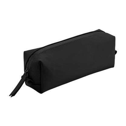 Black - Front - Bagbase Matte PU Mini Toiletry Bag