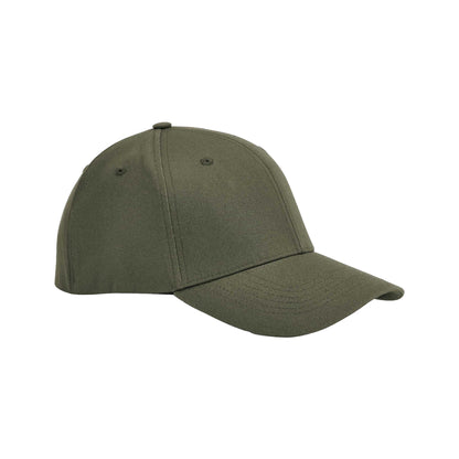 Olive Green - Front - Beechfield EarthAware Stretch Organic Baseball Cap