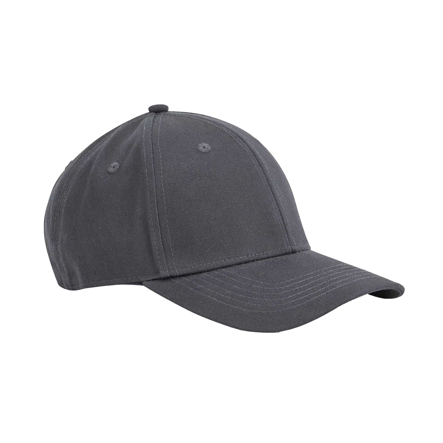 Graphite Grey - Front - Beechfield EarthAware 6 Panel Organic Cotton Baseball Cap