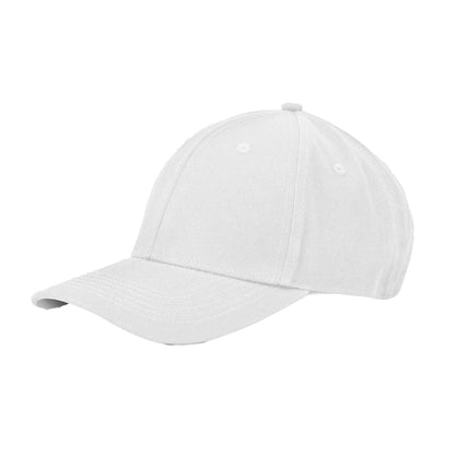 White - Back - Beechfield EarthAware 6 Panel Organic Cotton Baseball Cap