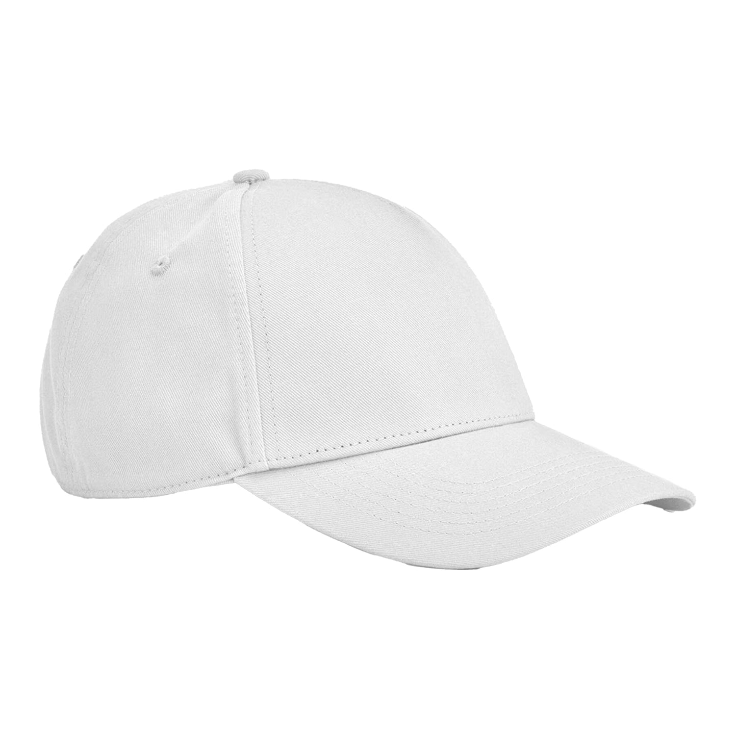 White - Front - Beechfield EarthAware Classic 5 Panel Organic Cotton Baseball Cap