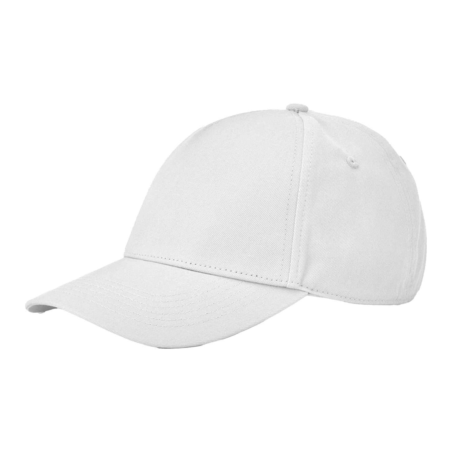 White - Back - Beechfield EarthAware Classic 5 Panel Organic Cotton Baseball Cap