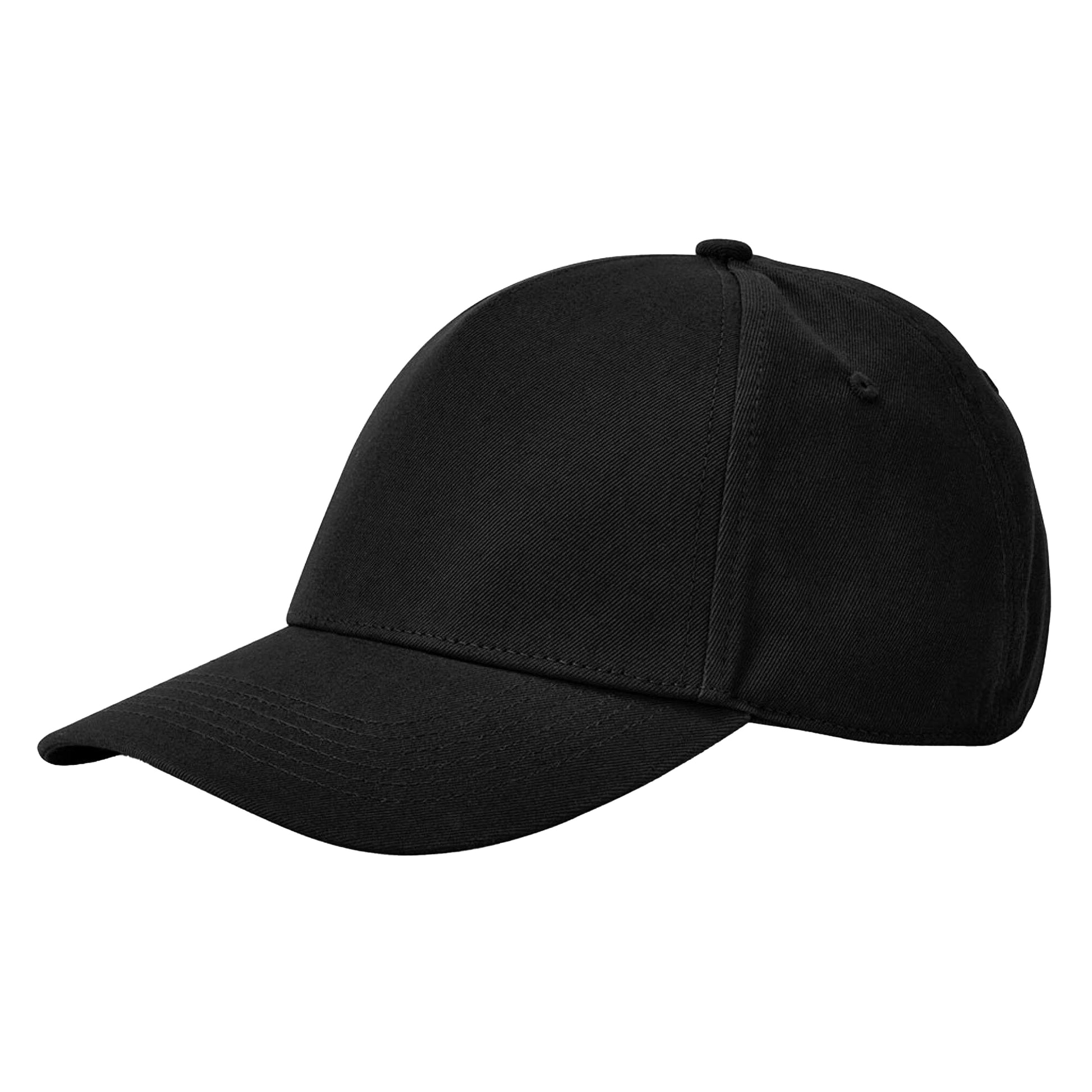 Black - Back - Beechfield EarthAware Classic 5 Panel Organic Cotton Baseball Cap